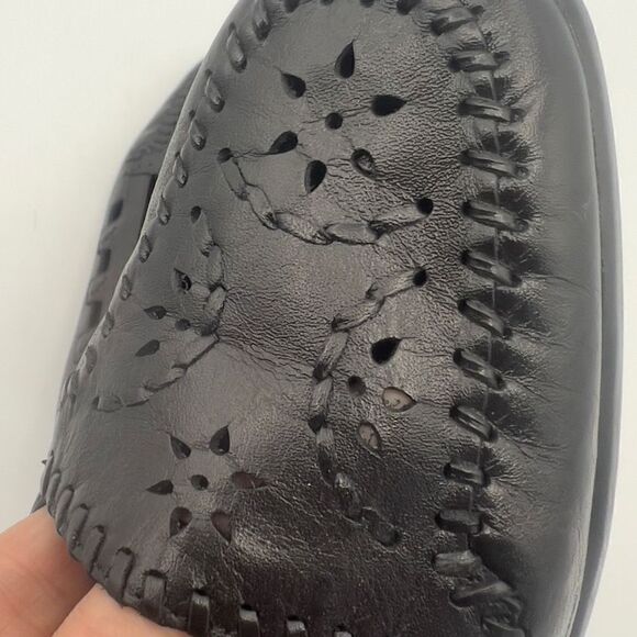 Bellini Flats Sports Black Shoes Women's 6M Ballet Leather Shoes - Picture 9 of 10